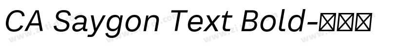 CA Saygon Text Bold字体转换